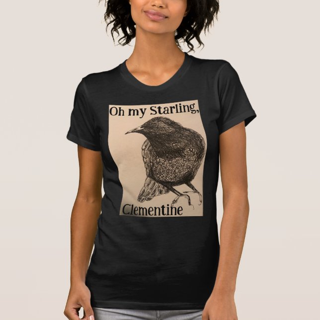 Oh my Starling, Clementine Illustration Shirt (Front)