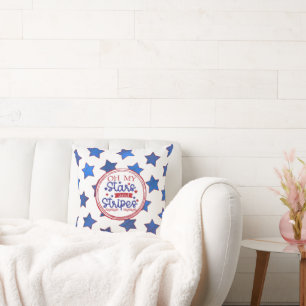 Oh My Stars & Stripes with Stars Cushion