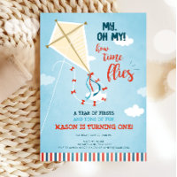 Oh My Time Flies Kite Summer Boy First Birthday