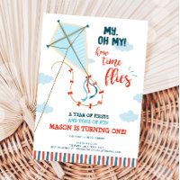 Oh My Time Flies Kite Summer Boy First Birthday