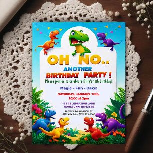 Oh No! Another Dinosaur Themed Birthday Party  Postcard