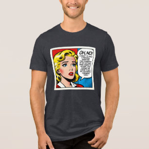Oh No Female - Unisex Tri-Blend Shirt