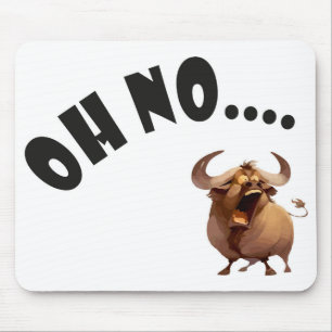 Oh No" Funny & Sarcastic Mouse Pad – Work & Home