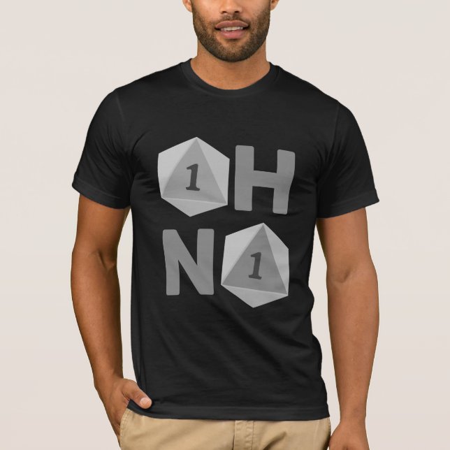 Oh No Funny TTRPG Men's T-Shirt (Front)