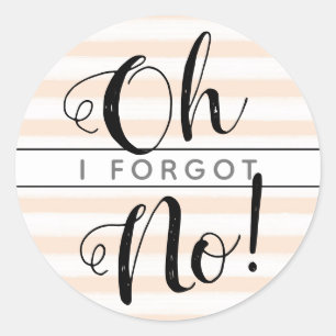 Oh No! I Forgot Belated Birthday Envelope Seal