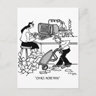 Oh No. More Data! Postcard