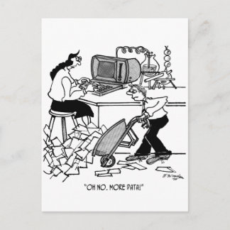 Oh No. More Data! Postcard