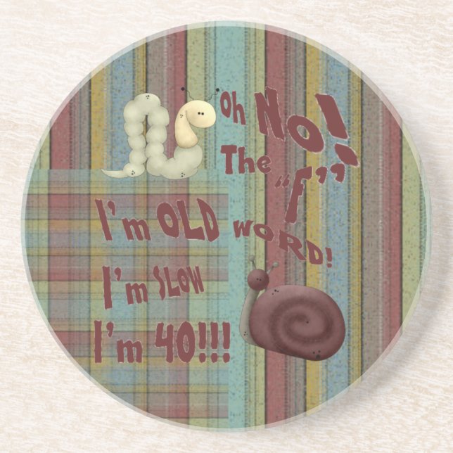 Oh No The "F" Word Coaster (Front)