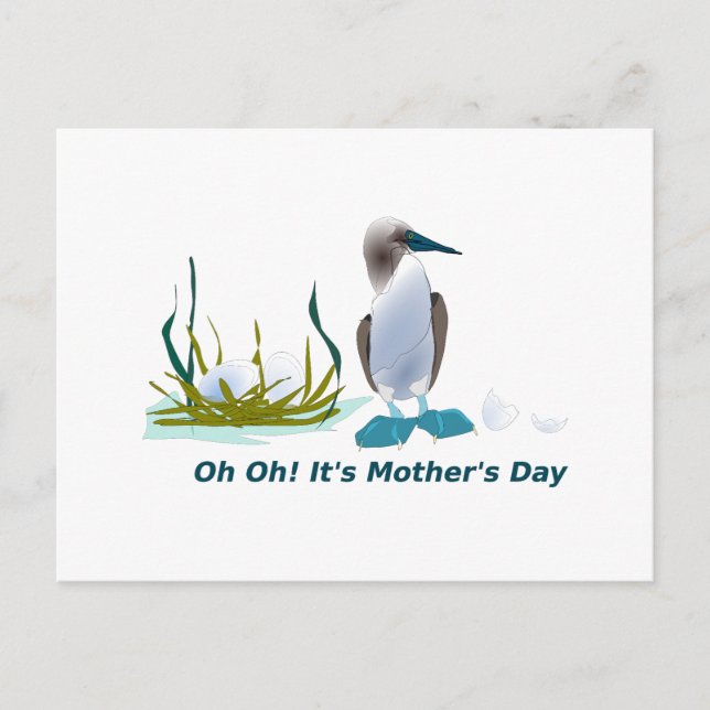 Oh Oh Its Mothers Day Postcard (Front)