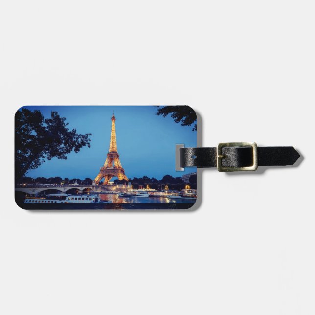 "Oh Paris!" Luggage Tag (Front Horizontal)