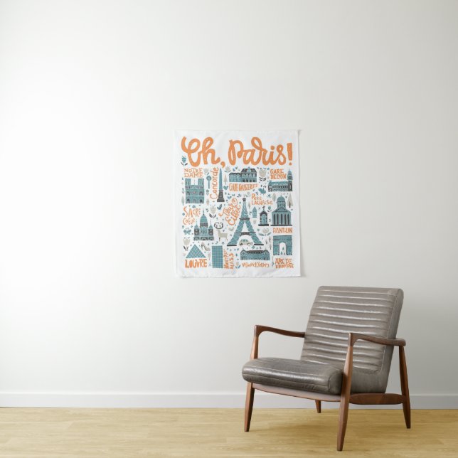 Oh, Paris! | Town Typography Tapestry (In Situ)