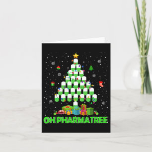Oh Pharmatree Christmas Tree Pharmacy Medication P Card