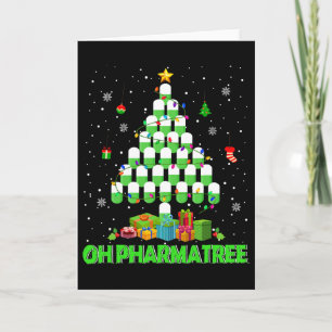 Oh Pharmatree Christmas Tree Pharmacy Medication P Card