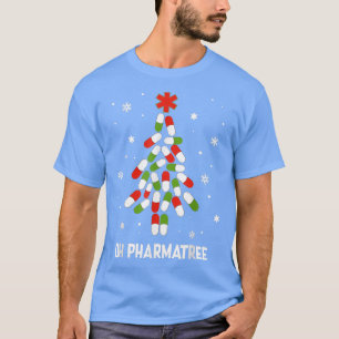Oh Pharmatree Pills Christmas Tree Lights Pharmacy T-Shirt