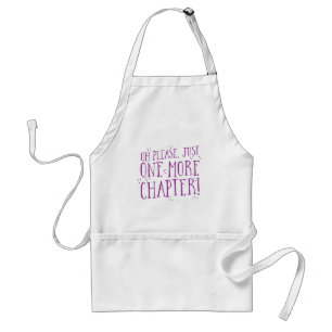 oh please just one more chapter! book design standard apron