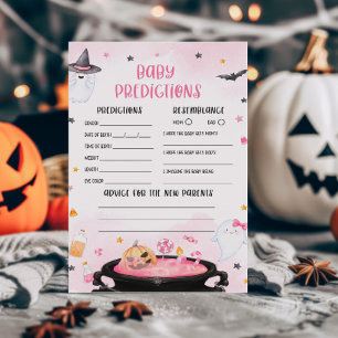 Oh Sheet Ghoul Halloween Baby Predictions Game