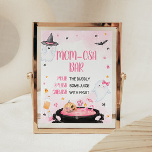 Oh Sheet Ghoul Halloween Baby Shower Mum Osa Bar Poster