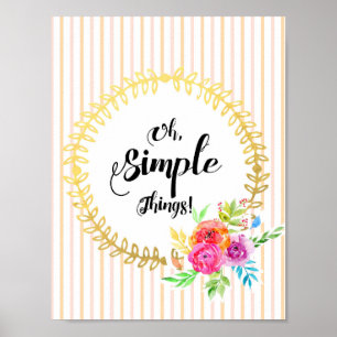 Oh, Simple Things! Poster