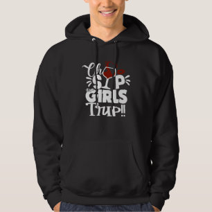 Oh Sip It's A Girls Trip Fun Wine Party Black Wome Hoodie