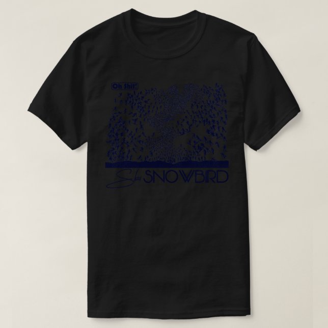 Oh Ski Snowbird T-Shirt (Design Front)