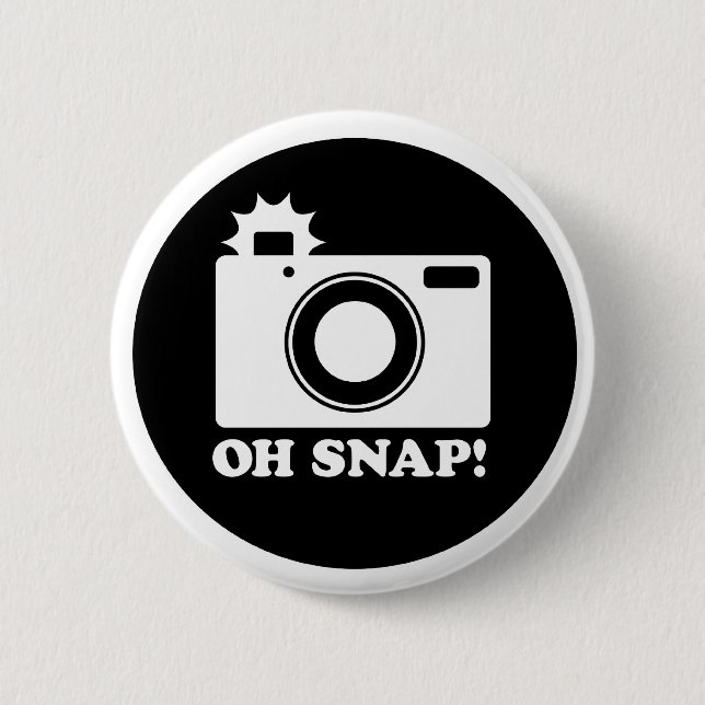 Oh Snap!! 6 Cm Round Badge (Front)