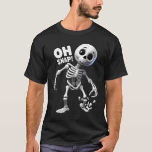 Oh Snap Broken Leg Injury Broken Bones Hospital Sk T-Shirt