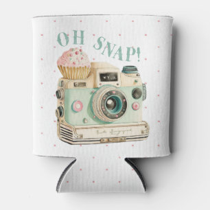 Oh Snap Camera Birthday Can Cooler