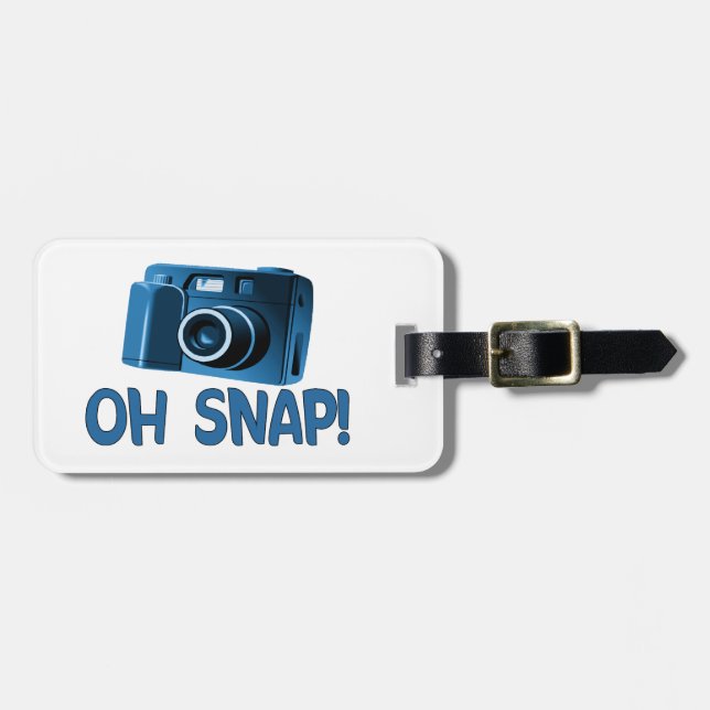 Oh Snap Camera Luggage Tag (Front Horizontal)