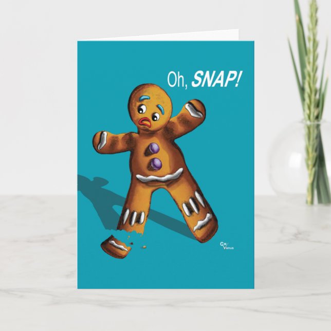Oh, Snap! Card (teal) (Front)