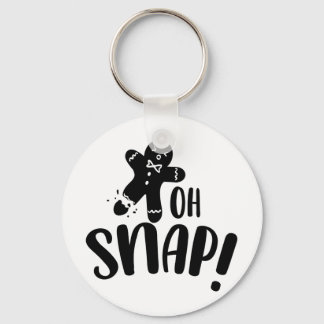 Oh Snap Cookie Christmas Key Ring