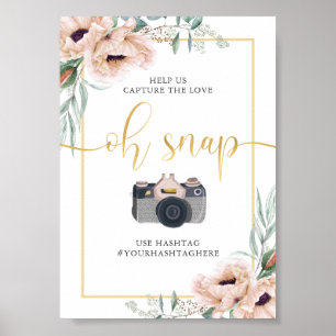 Oh Snap Floral Poster