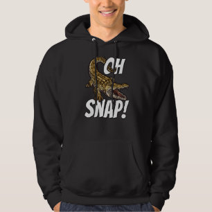 Oh Snap Funny Alligator Gator Crocodile Graphic Ki Hoodie