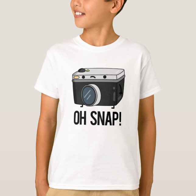 Oh Snap Funny Camera Pun  T-Shirt (Front)