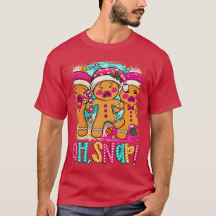 Oh Snap Funny Christmas Gingerbread Man Xmas Cooki T-Shirt