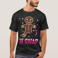 Oh Snap Funny Cute Christmas Gingerbread Man
