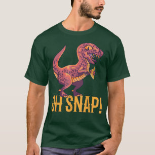 OH Snap Funny Dinosaur Pizza Lover Dino T-Shirt