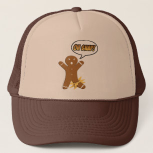 Oh Snap! Funny Gingerbread Man Trucker Hat