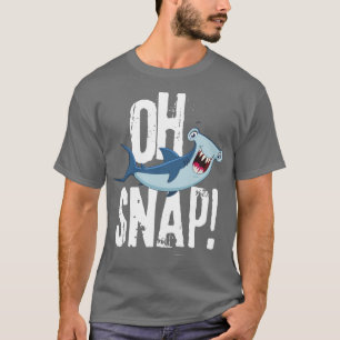 Oh Snap Funny Hammerhead Shark Lover Graphic Kids  T-Shirt