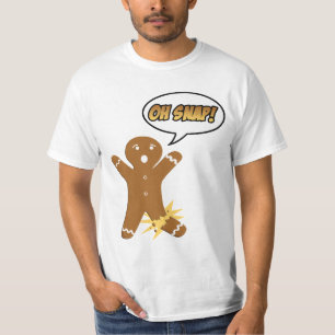 Oh Snap Funny Holiday Gingerbread Man Shirt