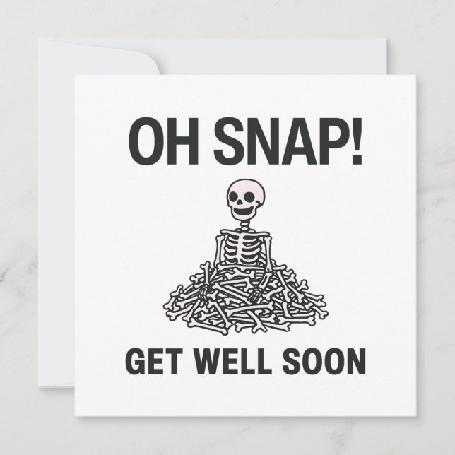 Oh Snap Get Well Soon Card (Front)