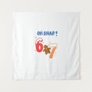 Oh Snap Gingerbread 67 Tapestry