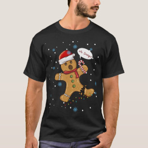 Oh Snap Gingerbread Christmas Cookies Baking Crew T-Shirt