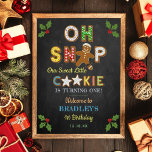 Oh Snap! Gingerbread Cookie Any Age Birthday Poster<br><div class="desc">Celebrate in style with this trendy birthday welcome sign. The design is easy to personalise with your own wording and your family and friends will be thrilled when they see this fabulous party sign. Matching party items can be found in the collection.</div>