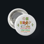 Oh Snap! Gingerbread Cookie Baby Shower 3 Cm Round Badge<br><div class="desc">Celebrate in style with these trendy baby shower buttons. The design is easy to personalise with your own wording and your family and friends will be thrilled when they see these fabulous party buttons.</div>
