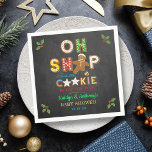 Oh Snap! Gingerbread Cookie Baby Shower Napkin<br><div class="desc">Celebrate in style with these trendy baby shower napkins. This design is easy to personalise with your special event wording and your guests will be thrilled when they see these fabulous napkins.</div>