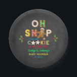 Oh Snap! Gingerbread Cookie Baby Shower Paper Plate<br><div class="desc">Celebrate in style with these trendy baby shower paper plates. The design is easy to personalise with your own wording and your family and friends will be thrilled when they see these fabulous party plates.</div>