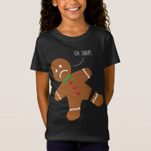 Oh Snap Gingerbread Cookie Funny Xmas T-Shirt