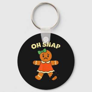 Oh Snap, Gingerbread Girl Cookie, Broken Leg, Funn Key Ring