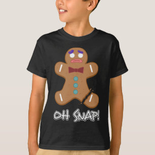 Oh Snap Gingerbread Man Christmas Bakery Cookie Ba T-Shirt