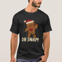 Oh Snap Gingerbread Man Cookie Broken Leg Funny Ch